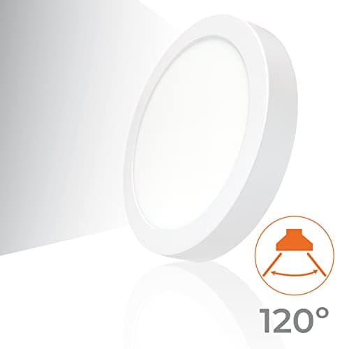 Detalle de LED ATOMANT plafón LED redondo de superficie 220 mm, 20W y 1800 lm en blanco neutro (4500K)