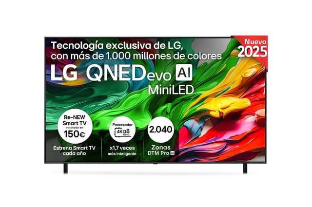 Detalle de LG QNED85 86 pulgadas MiniLED 4K 2025 — Pack TV con barra