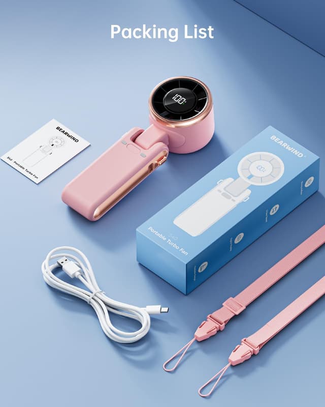 Thumbnail 6 de Bearwind Portable Handheld Turbo Fan 5 Gear