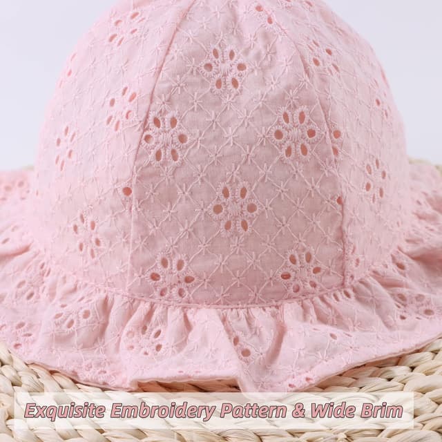 Detalle de Pesaat cotton sun hat 0-2 years baby girl