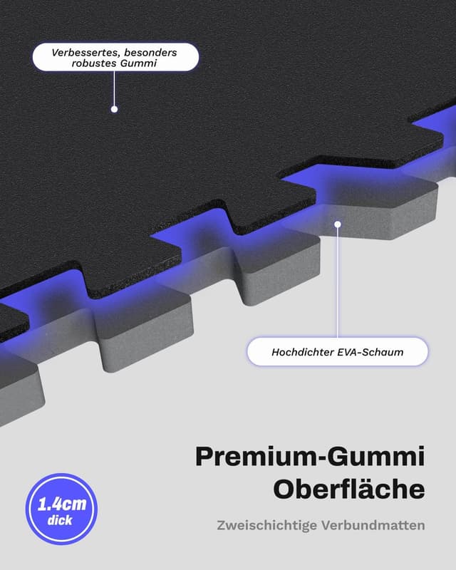 Detalle 2 de AIRHOP 12 Matten Puzzlematte 60x60x1,4cm đ§