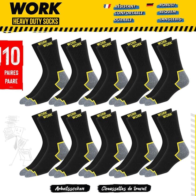 Thumbnail 1 de SOXCO WORK Socks 10 Paar Arbeitssocken