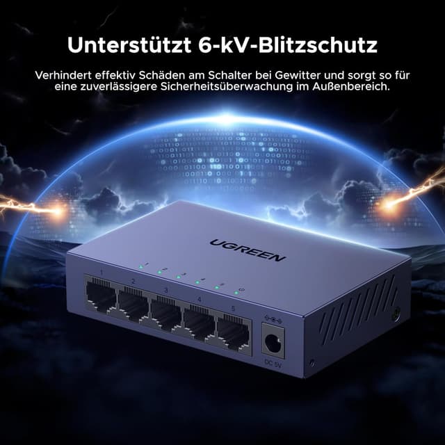 Thumbnail 3 de UGREEN 5 Port Gigabit Switch đ§