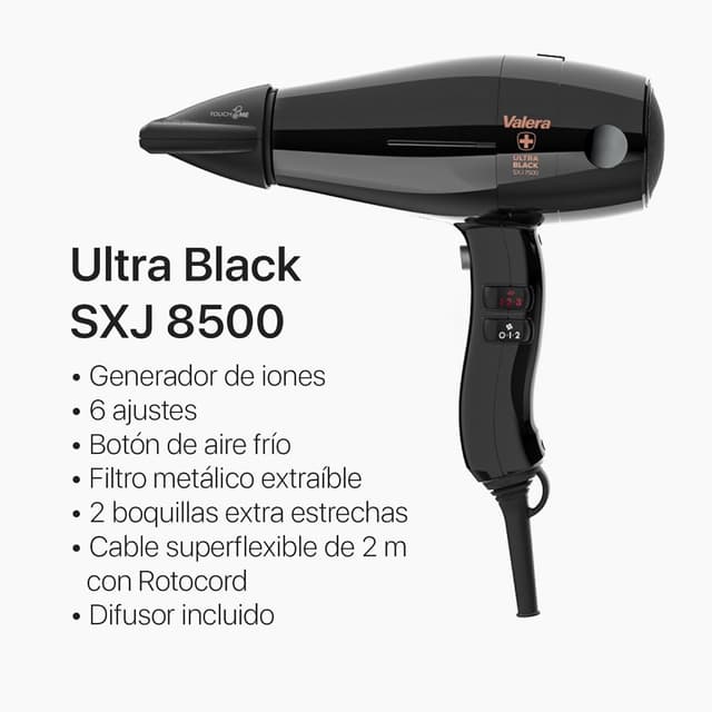 Detalle 2 de Valera Swiss Silent Jet 8500 Ultrablack Secador