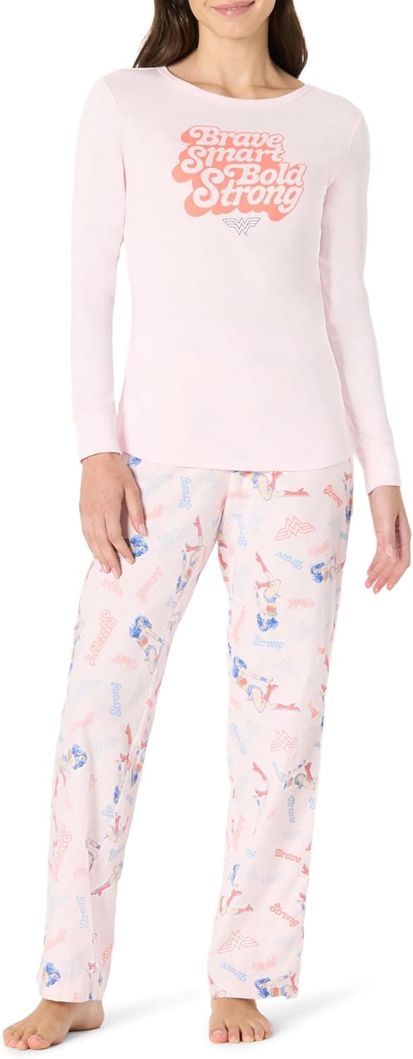 Detalle de Amazon Essentials Damen Schlafanzug-Schlafsets aus Flanell – bequemes 2‑Teile-Set