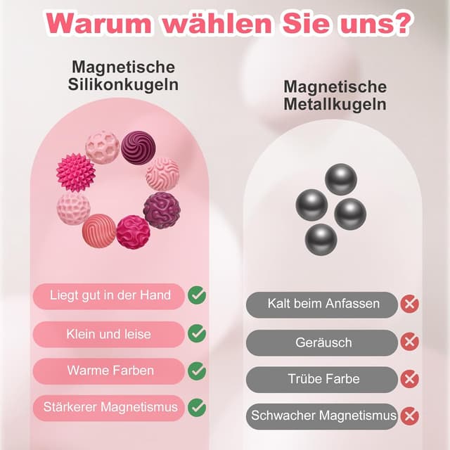 Detalle 1 de Zingbee Magnetische Fidget Toys 8er Set