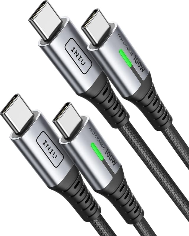Detalle de INIU Cable USB C a USB C 100W 2 m