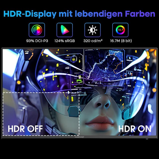 Detalle 2 de Amzfast AMZG25X1 Gaming Monitor 25 Zoll