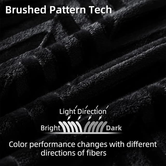 Detalle de Whale Flannel Fleece Queen Blanket 90x90 Black