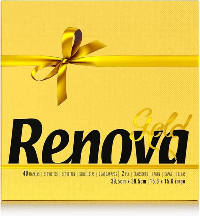Imagen de Renova Servilletas Amarillas 2 Capas, Pack de 40 🧻 en OfertitasTOP