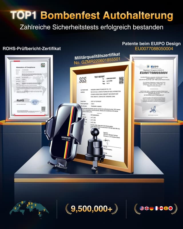 Detalle 2 de VANMASS 2026 Upgrade Handyhalterung 360°