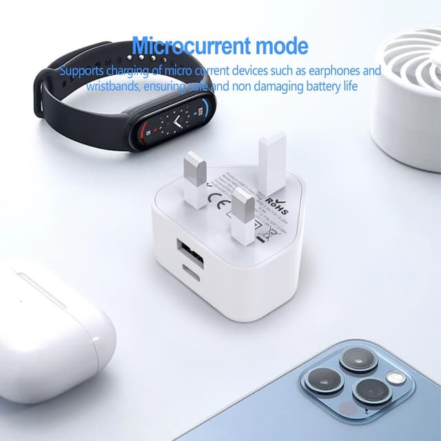 Detalle 2 de USB C 25W charger plug adaptor