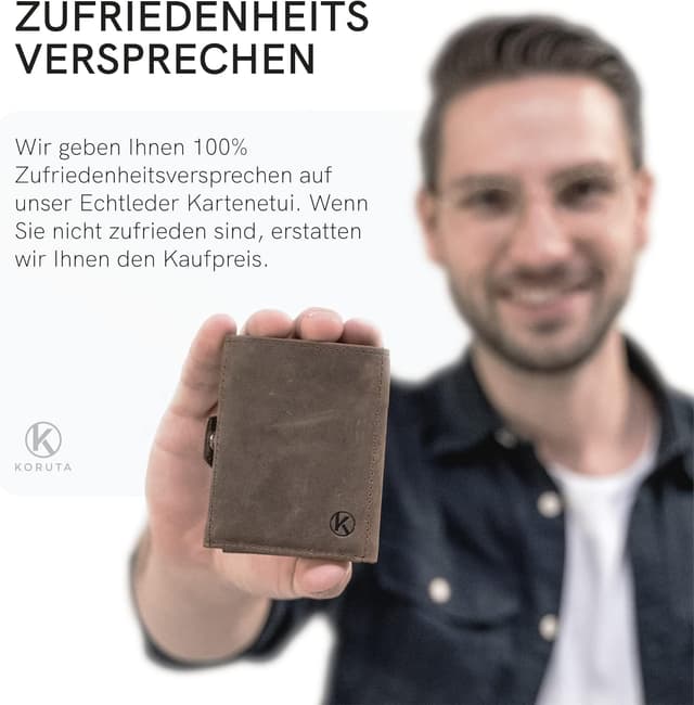 Thumbnail 6 de KORUTA Slim Wallet XL Münzfach RFID Schutz
