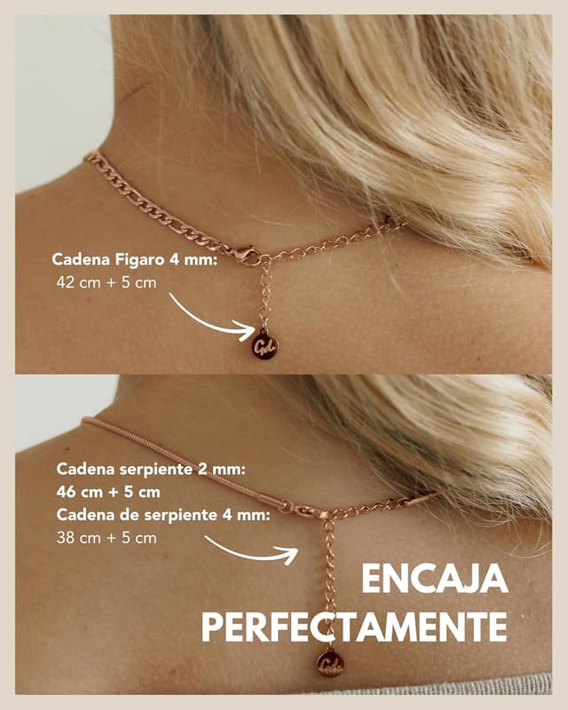 Detalle 2 de GD GOOD.designs Cadena de acero inoxidable 3 piezas