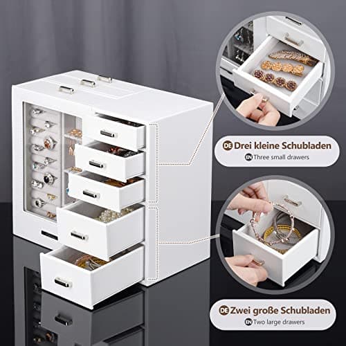 Detalle 2 de Seelux Joyeros Joyero 8 Cajones 27.5 cm