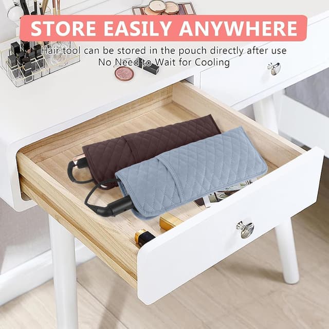 Thumbnail 6 de WRORUNER Heat Resistant Hair Tools Organizer Bag (13.8" x 5.5")