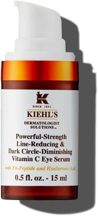 Detalle de Kiehl’s Powerful-Strength Vitamin C Eye Serum (10% Pure Vitamin C) with Hyaluronic Acid & Tri-Peptide, 15ml