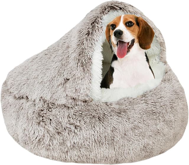 Detalle de YIGAARUI Calming Cave Dog Bed 65 cm