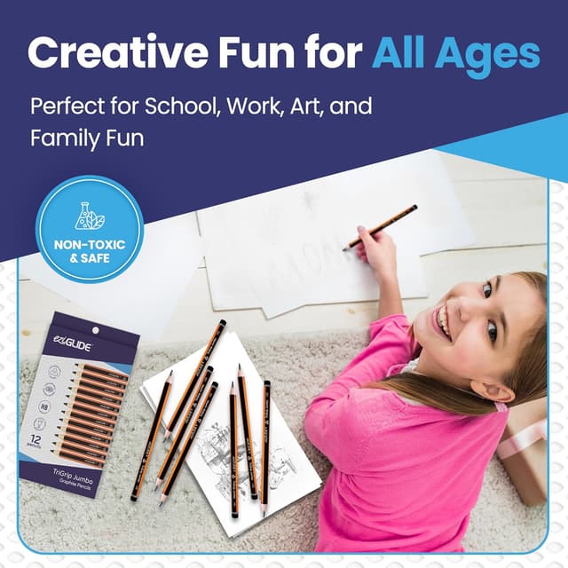 Thumbnail 5 de Eziglide TriGrip Jumbo HB Pencils