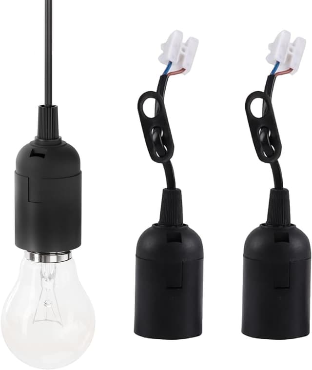 Detalle de Kjzeex E27 Lampenfassung 3er Set