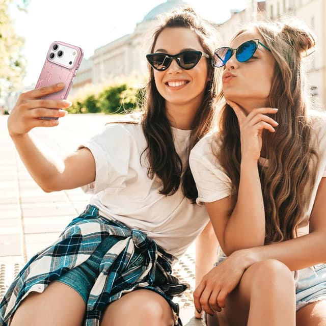 Thumbnail 6 de ZTOFERA iPhone 17 Pro Max Case (Pink Ribbon Bow Tie Aesthetic) — Slim Hard IMD Shockproof Protective Bumper