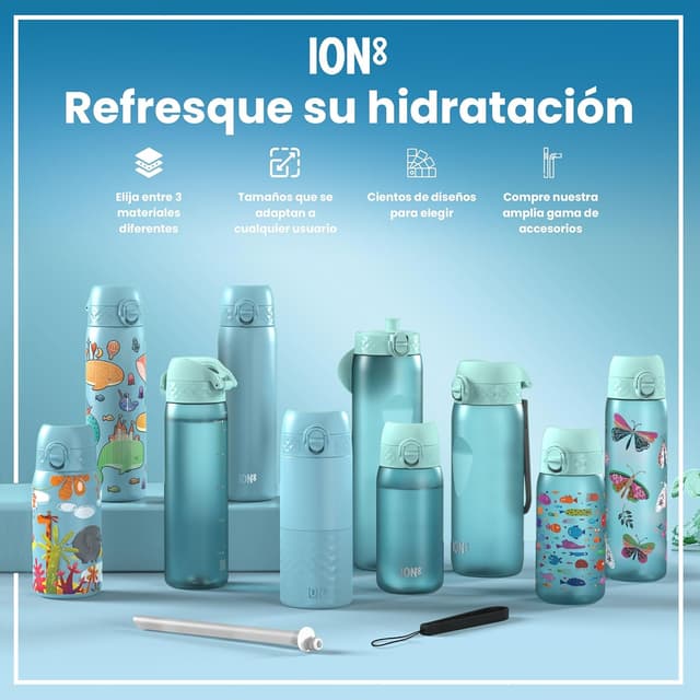 Thumbnail 6 de ion8 Botella de Agua Inox para Niños 400ml 🚰 Sin Aislamiento