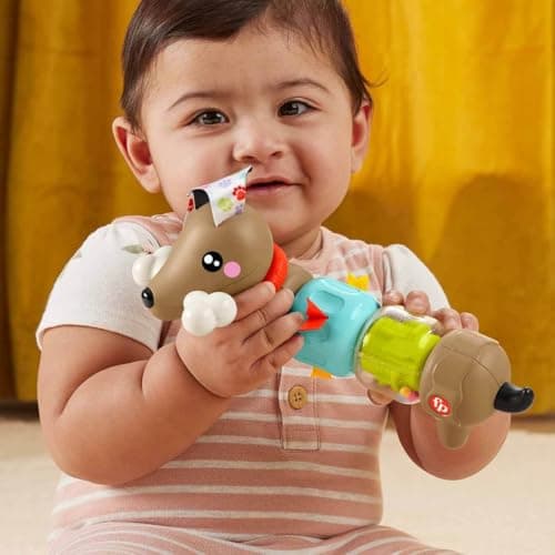 Detalle 2 de Fisher-Price Perrito de actividades con sonidos y giros (HTW91) para bebés a partir de 6 meses