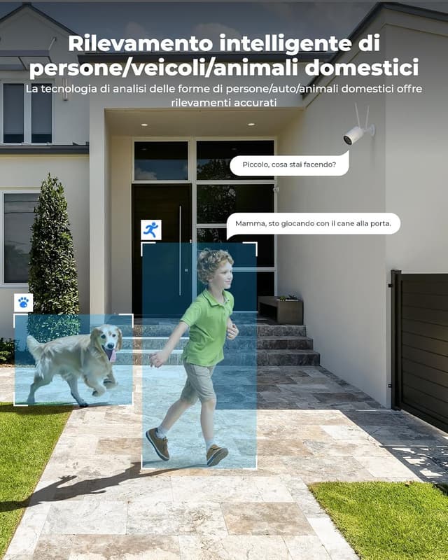 Detalle 2 de Reolink RLC-810WA Wi‑Fi 6 4K telecamera esterna con visione notturna a colori e rilevamento umano/veicolo/pet