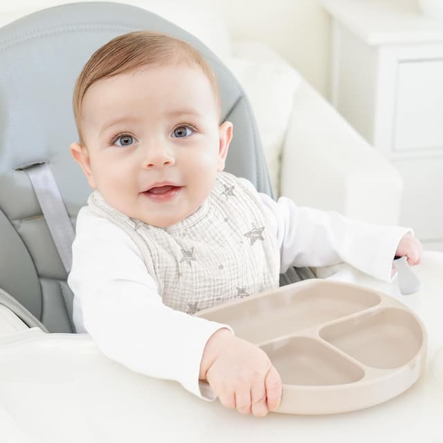 Detalle 2 de bearmoss Muslin Baby Dribble Bibs (100% Cotton) – 8-Pack Adjustable Bandana Bibs for Drool & Teething