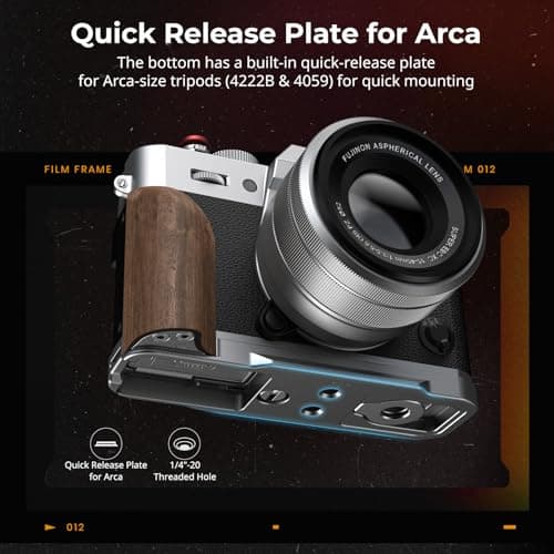 Thumbnail 4 de Plaque de montage Smallrig X-T30 III avec poignée en bois ⚙