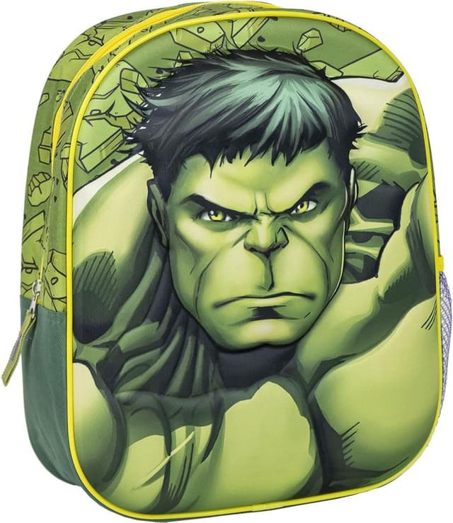 Detalle de CERDÁ GROUP Avengers Kinderrucksack (unisex) Standard – mit 3D-Design, grün-bunt