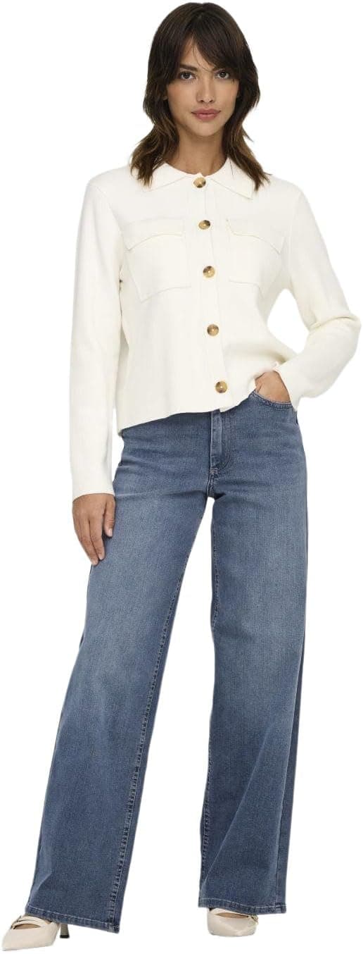 Detalle 2 de ONLY Damen Jeans „Onlmadison Icon“ mit weitem Bein und hoher Taille