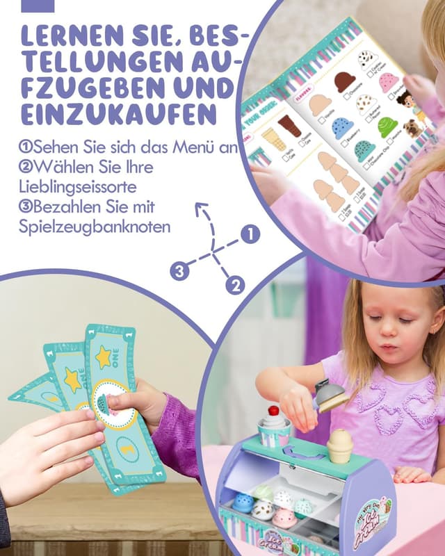 Detalle 2 de Lehoo Castle Eisdiele Kinder Zubehör ab 3