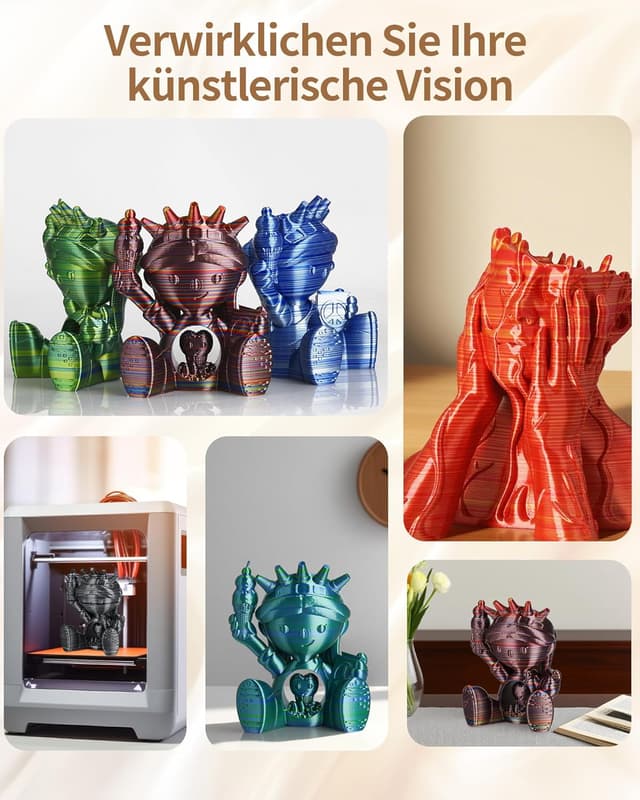 Thumbnail 6 de LANDU Silk PLA 3D Filament 1,75 mm 1 kg