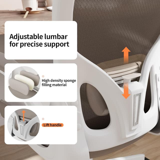 Detalle 2 de Monhey Ergonomischer Bürostuhl mit Netz 120 kg