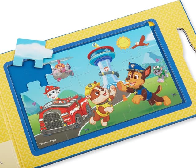 Detalle de Melissa & Doug magnetische PAW Patrol Puzzles für unterwegs (2× 15 Teile, FSC-zertifiziert)