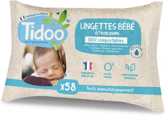 Thumbnail 1 de TIDOO Lingettes bébé 4x58