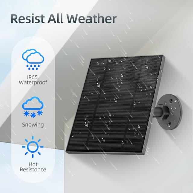 Thumbnail 5 de 3PC 5W Solar Panel for Security Camera ⚙