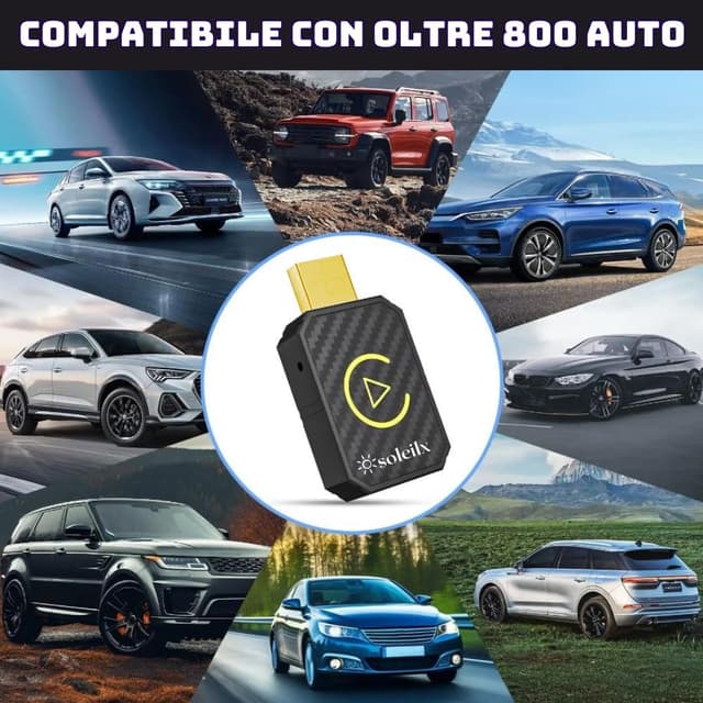 Thumbnail 4 de soleilx Q1M Adattatore Wireless CarPlay Android Auto
