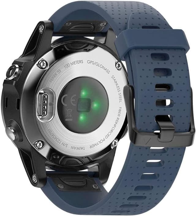 Detalle de Cinturino Easy Fit 20mm in silicone per Garmin Fenix 5S/5S Plus, Fenix 6s/6s Pro (Quick-Fit) – colori multipli