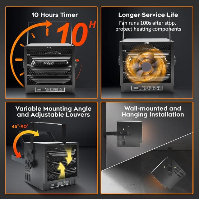 Thumbnail 4 de CTSC 4800W Garage Heater ♨
