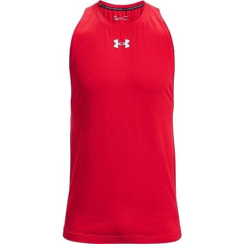 Detalle 1 de Under Armour UA Baseline Tank Rojo para Baloncesto
