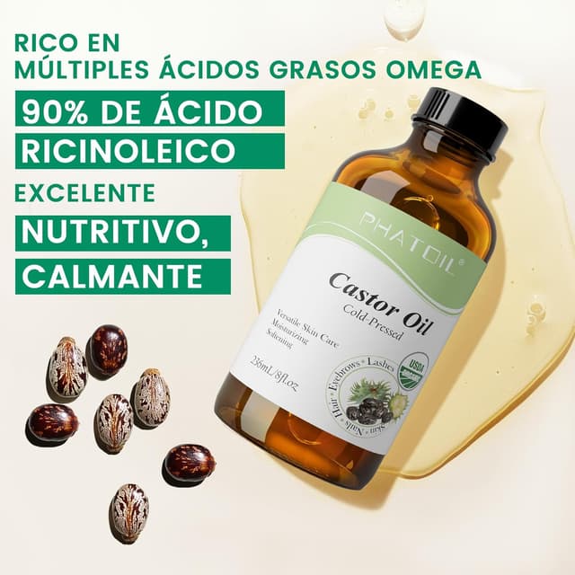 Detalle de PHATOIL Aceite de Ricino Bio 236ML