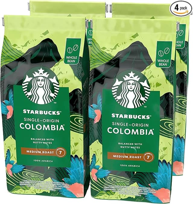 Imagen de STARBUCKS Colombia Tostado Medio Café en Grano 450g x4 en OfertitasTOP