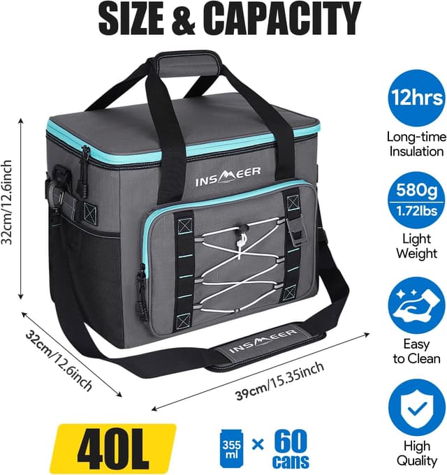 Thumbnail 1 de INSMEER Cool Bag 40L 60 Canettes