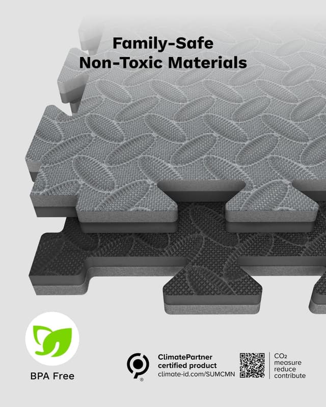 Thumbnail 2 de AIRHOP Upgraded 0.79" 48 Sq Ft EVA Gym Mats