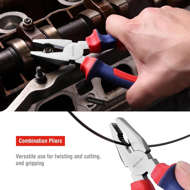 Thumbnail 4 de WORKPRO 4-Piece Pliers Set