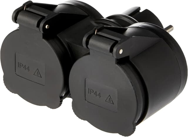 Detalle de Electraline 55074 Adaptador exterior 2 enchufes