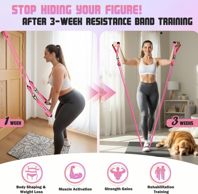 Detalle de Ayombo Resistance Band Women โ Heavy Resistance set ๐๏ธโ