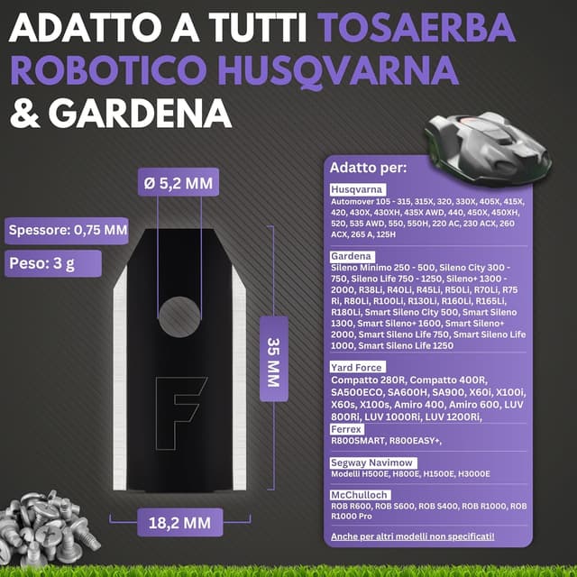 Thumbnail 1 de Filzada 45x Lame Carbonio per Husqvarna 305